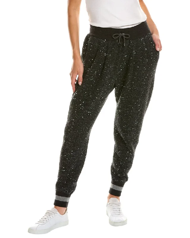 Brunello Cucinelli Sequin Cashmere & Silk-Blend Jogger