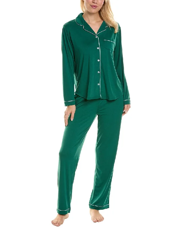 Flora by Flora Nikrooz 2pc Knit Notch Collar Pajama Set