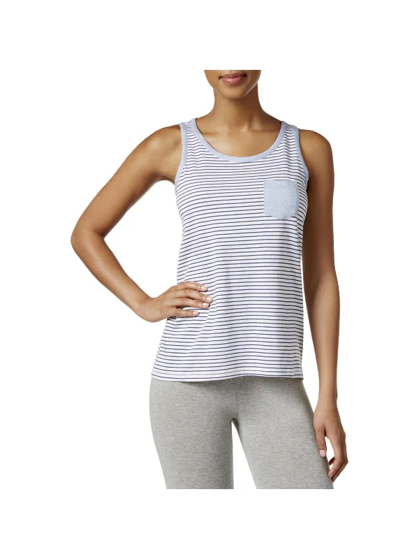 Sail Away Womens Striped Scoop Neck Sleep Tank