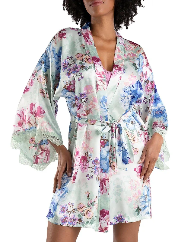 Womens Satin Comfy Robe