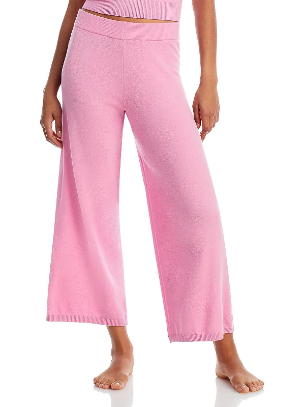 Womens Solid Knit Sleep Pant