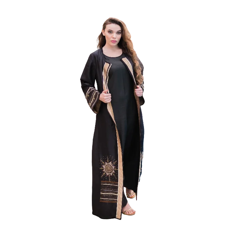 Gold and Black Kaftan Coat