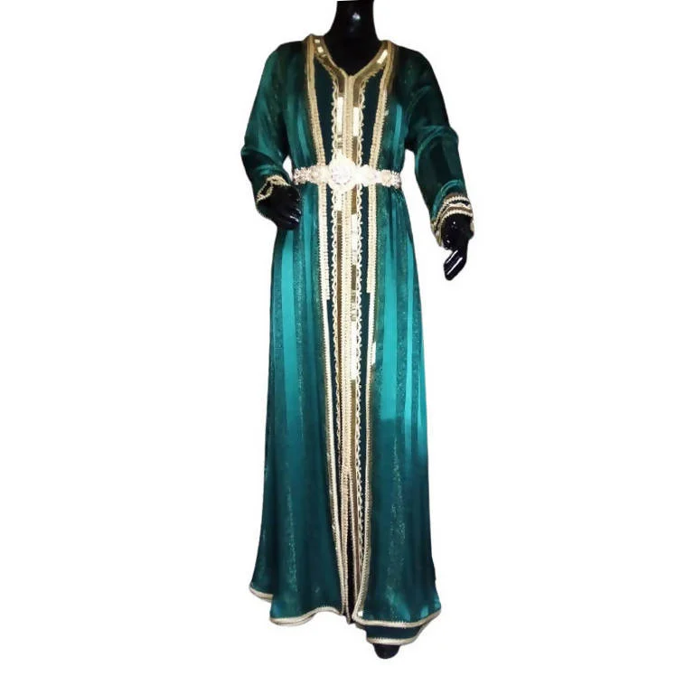 Green Silk Kaftan