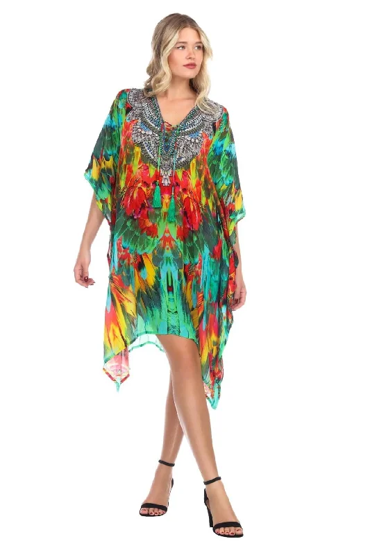 Hot Boho Short Caftan Dress for Women for Summer Fun