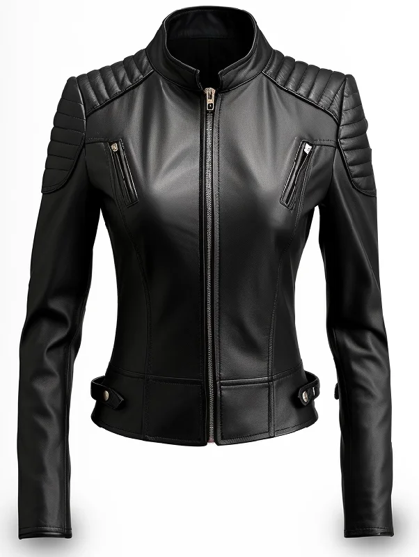 Lucinda Black Leather Stylish Jacket