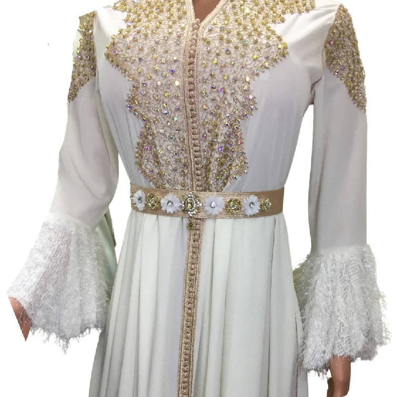 Modern White Kaftan