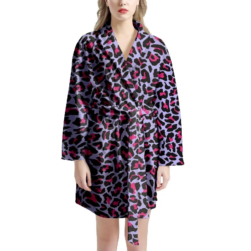 Neon Leopard Women's Robe