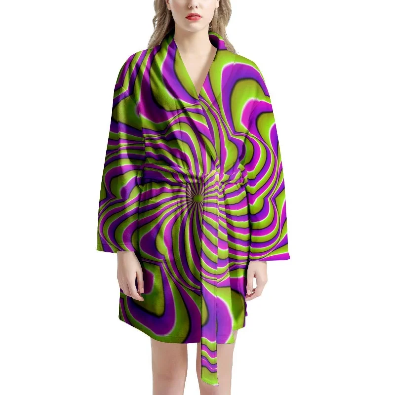 Optical illusion Abstract Women's Robe