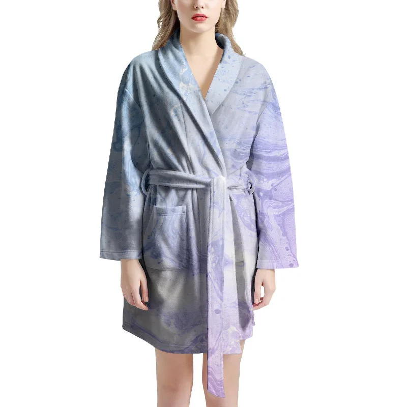 Pastel Marble Women's Robe