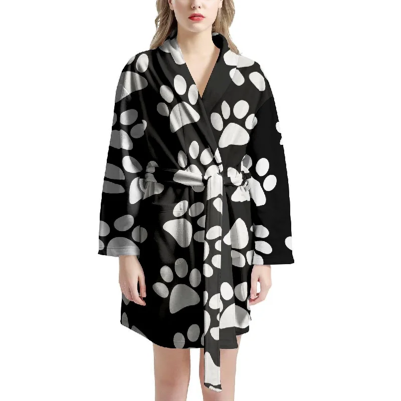 Paw Print Women's Robe