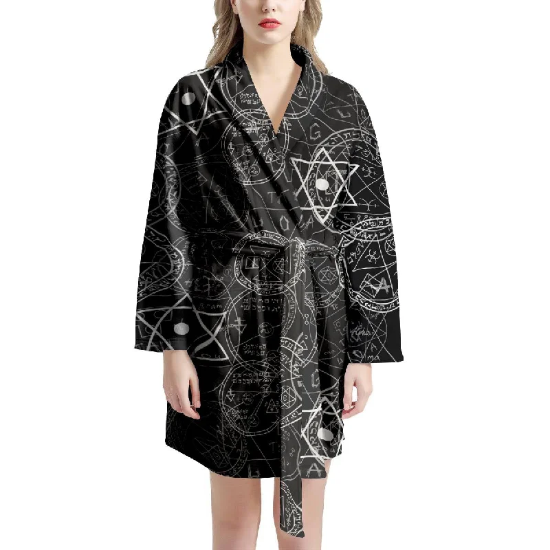 Pentagram Gothic Witch Women's Robe