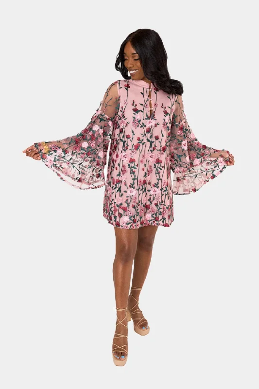 Gayle Long Sleeve Mini Dress - Encore