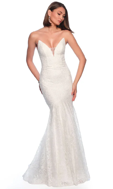 Dave & Johnny Bridal 11165 - Strapless Mermaid Bridal Gown