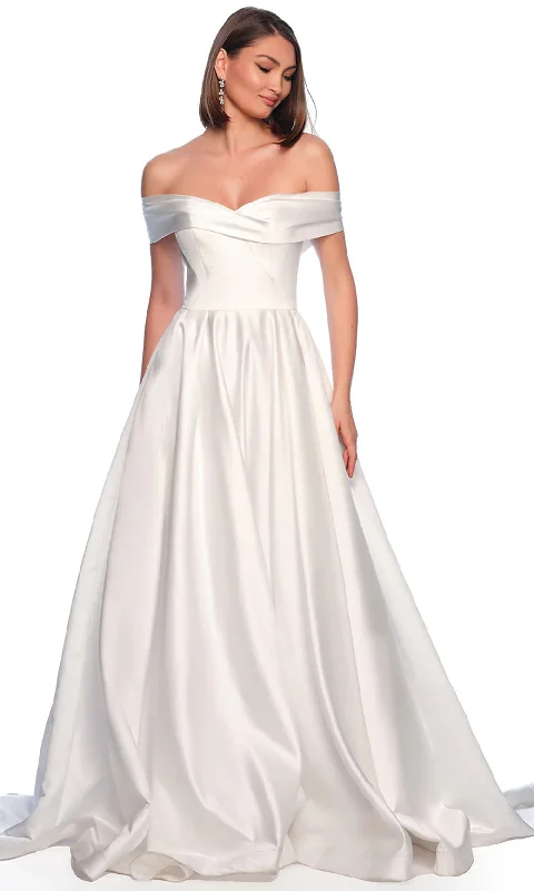 Dave & Johnny Bridal 11334 - Satin A-Line Bridal Gown