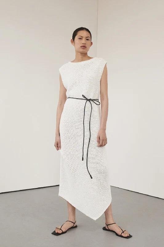 ALTHEA OFF WHITE MIDI DRESS