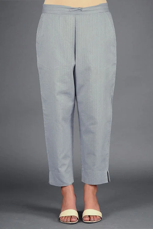 Dharan 'Grey Narrow Pant' Grey Woven Pants