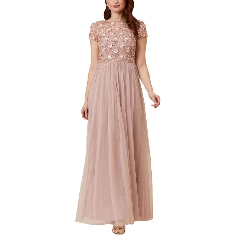 Womens Embellished Long Evening Dress