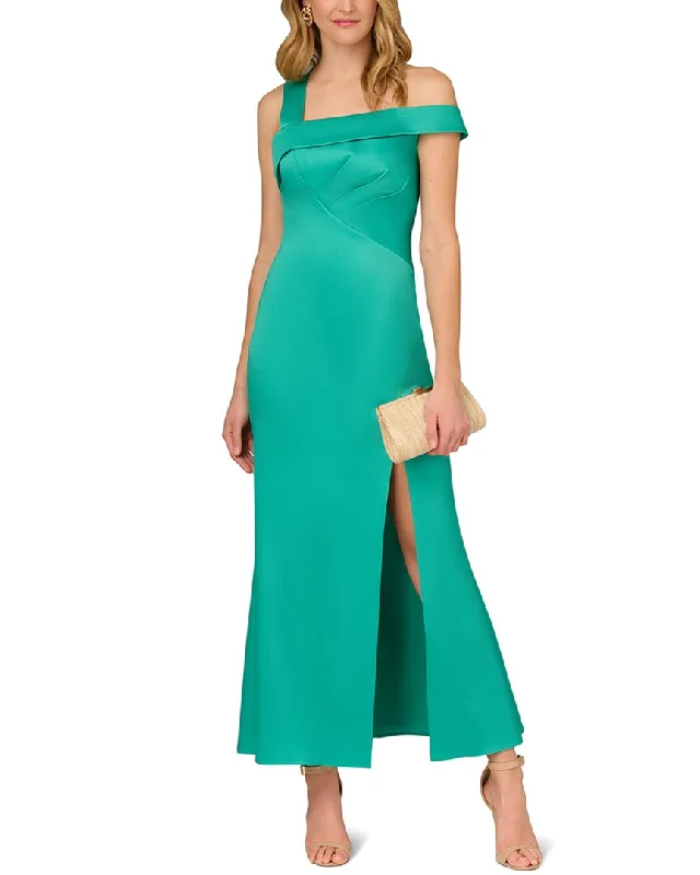 Aidan Mattox Stretch Mikado Mermaid Gown