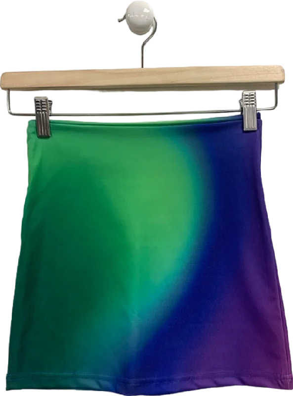 WMNS Multicolour Gradient Patterned Skirt UK XS/S