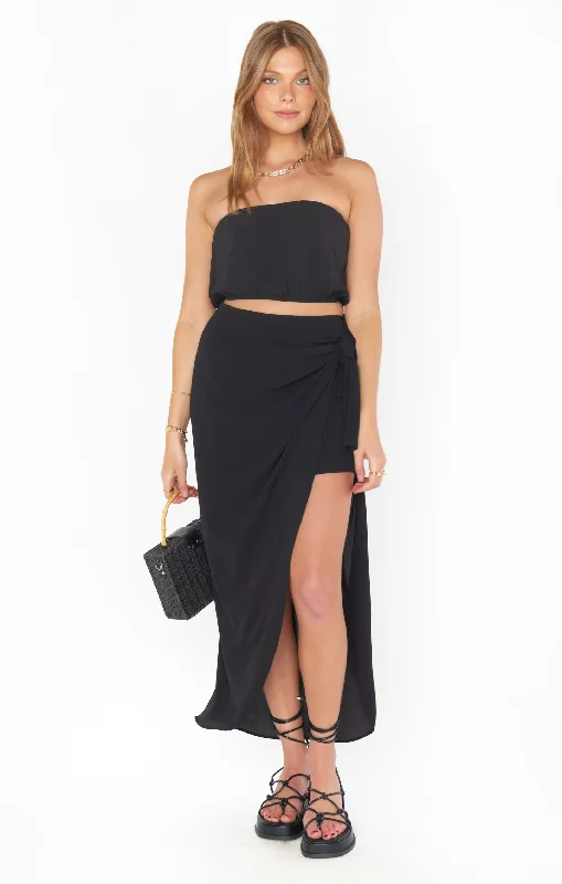 Wrap Me Up Skirt ~ Black