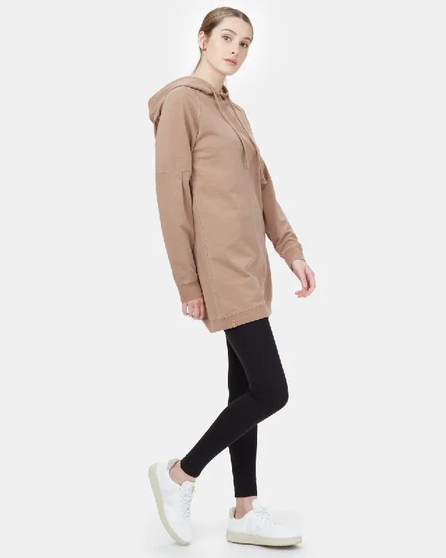 Oversized French Terry Hoodie Dress