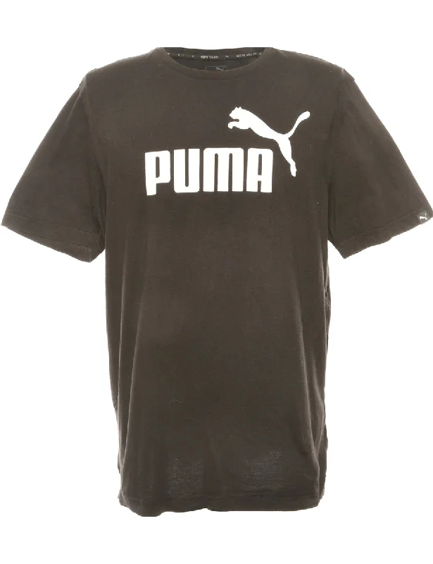 Black Puma Printed T-shirt - M