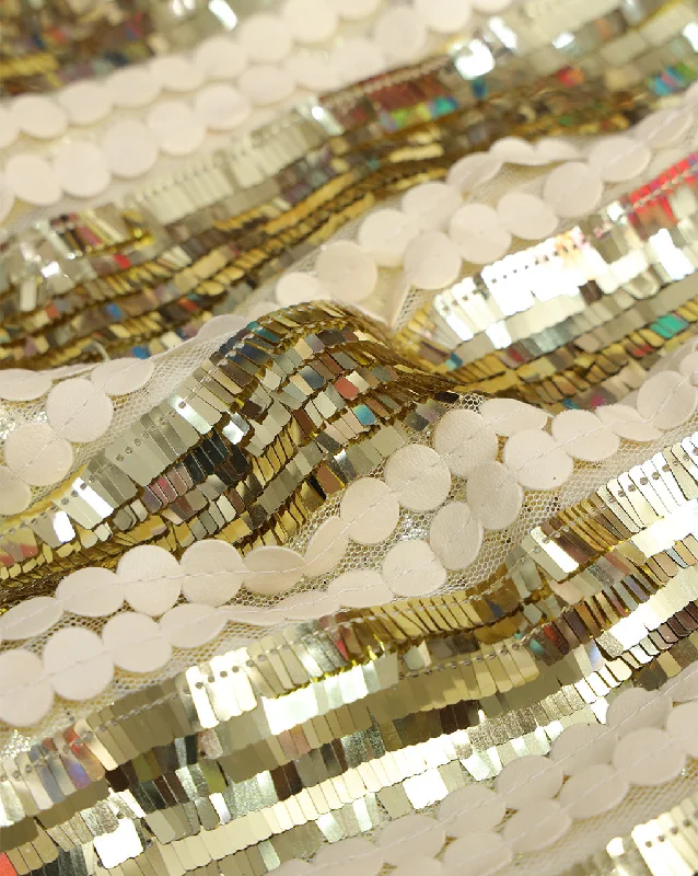 POLYESTER NET SEQUINS FABRIC