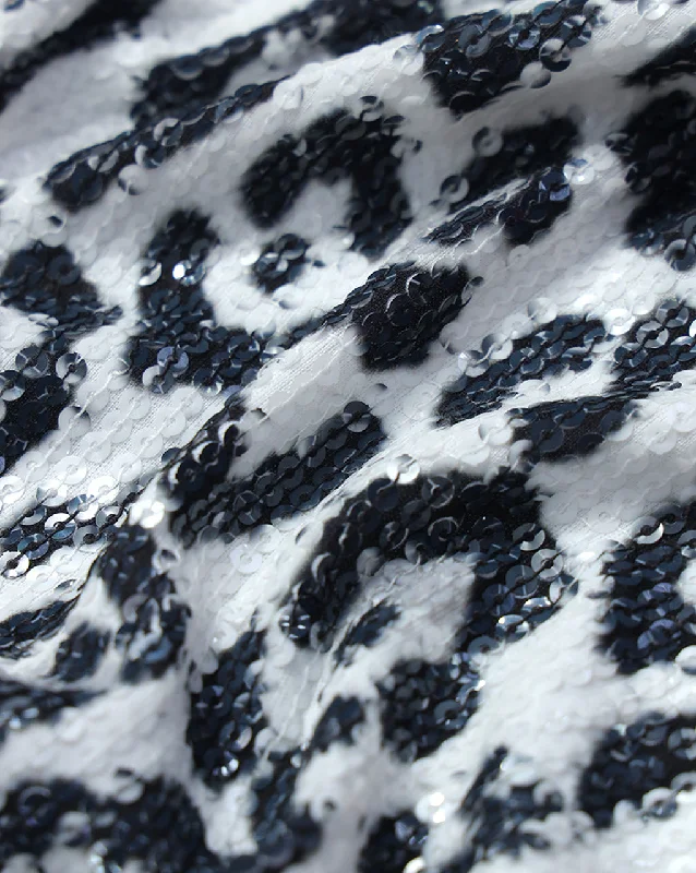 POLYESTER NET SEQUINS FABRIC