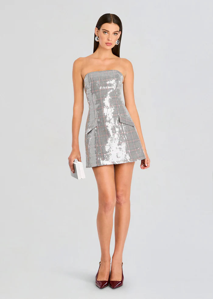 Retrofete - Crowne Sequin Dress - Plaid